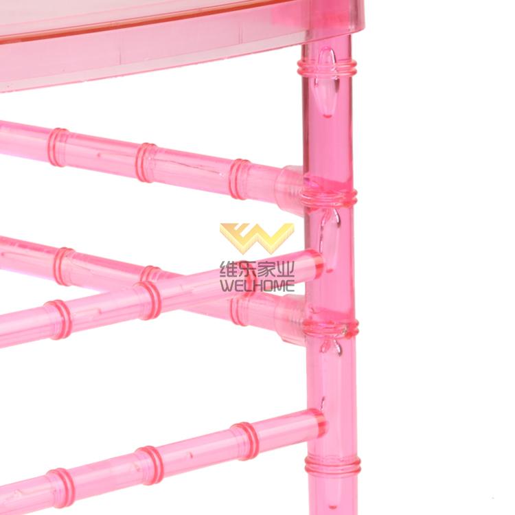 Pink arcylic Chiavari Chair for wedding/events